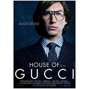 Plakat House of Gucci Dom Gucci Adam Driver