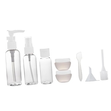 8 sztuk pojemników podróżnych Akcesoria do wielokrotnego napełniania szampo