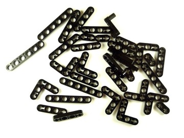 Cienkie Belki 34 szt. CZARNE LEGO Technic