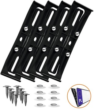 Безрамочное крепление номерного знака Рамка FrameX, 2 комплекта.