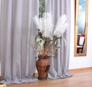 Бежевые шторы Изготовленные на заказ шторы из льна Linen Natura