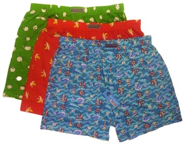 3x KOLOROWE smieszne BOKSERKI męskie cotton world +1 GRATIS XXL BAWEŁNA 2XL