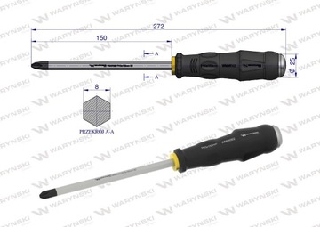 Перфорирующая отвертка Вариньского PH3x150 мм
