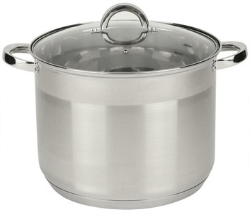 Garnek Stalowy Rossner z pokrywką 10L Stok Pot