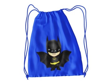 WOREK DO SZKOŁY WF/BUTY BATMAN + IMIĘ GRATIS