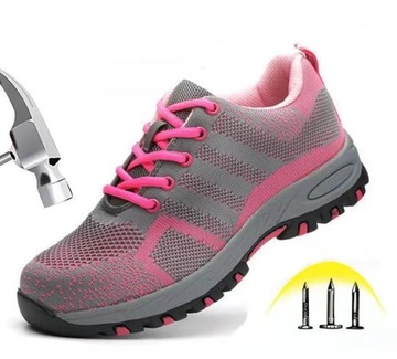DAMSKIE BUTY ROBOCZE OCHRONNE Z PODNOSKIEM BHP