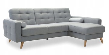 NAROŻNIK NAPPA 3FL SZARY SWEET SIT GALA