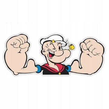 Popeye śmieszne naklejki samochodowe