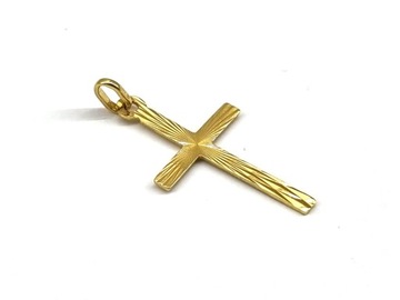 Zawieszka złota p585 1,07g 25mm UŻYWANY WYRÓB