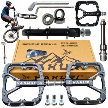 ПЕДАЛИ ПЛАТФОРМЫ Алюминиевый велосипед x 3 герметичных картриджных подшипника