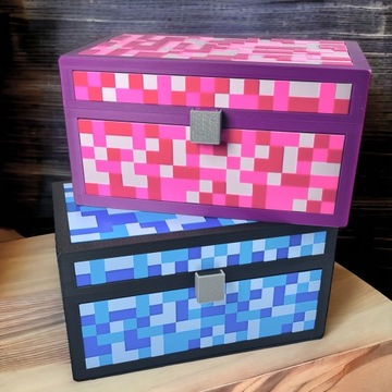 БОЛЬШАЯ копилка с именем Копилка для детей в стиле MINECRAFT Kajawis 3D