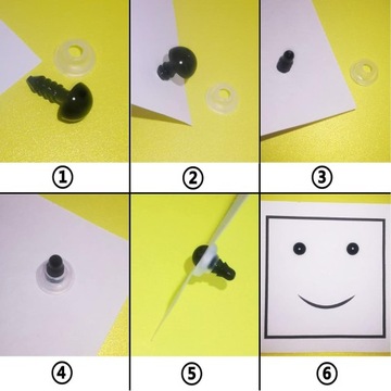 151X БЕЗОПАСНАЯ ЗАМЕНА ГЛАЗА ГЛАЗА НОСЫ ДЛЯ ПЛЮШЕВЫХ ИГРУШЕК-МАСКОТОВ МЕДВЕДЯ