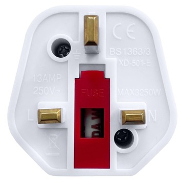 ПЕРЕХОДНИК РОЗЕТКИ АДАПТЕР АНГЛИЙСКИЙ ВИЛКА PL Предохранитель из ЕС в Великобританию