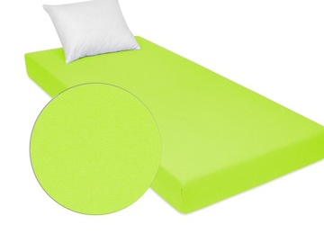 Prześcieradło jersey limonkowe 70/120 cm