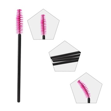 50 x Szczoteczka do rzęs i brwi spiralka klasyczna jednorazowa