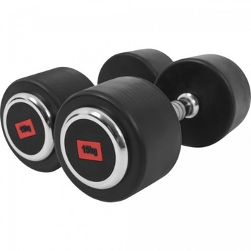 Zestaw hantli gumowanych 30kg 2x15kg