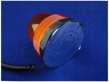 LAMPA KOGUT SYGNALIZACYJNY POMARAŃCZOWY MAGNES 12V