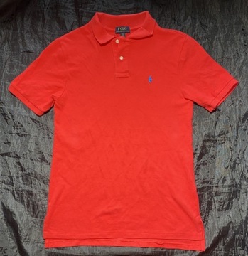 Ralph Lauren CZERWONE ORYGINAL POLO T SHIRT /S