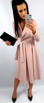 ЭЛЕГАНТНОЕ СВАДЕБНОЕ ПЛАТЬЕ, КОНВЕРТ, РОЗОВОЕ, XL