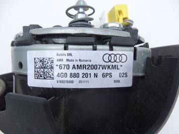 AUDI A6 C7 A7 ULOŽENÍ AIRBAG ŘIDIČE ČERNÁ SOUL 4G0880201N ORIGINÁLNÍ ASO