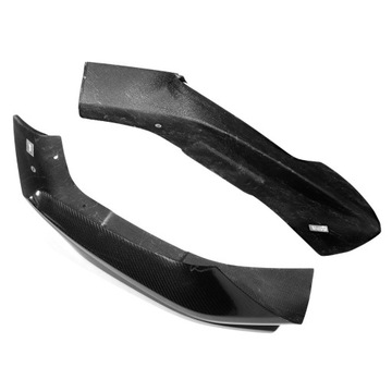 Пара накладок на сплиттер переднего бампера, сухое волокно 6T.