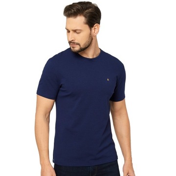 DOPASOWANY T-SHIRT KOSZULKA POD MARYNARKĘ HQ L