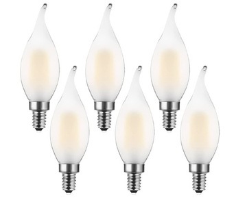 Zestaw 6 żarówka LED E14 filament Mzyoyo C35 4W Eddison