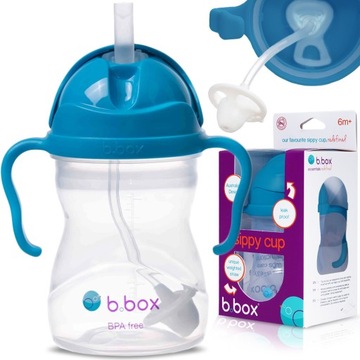 B.Box Bidon ze słomką 240ml Kobaltowy