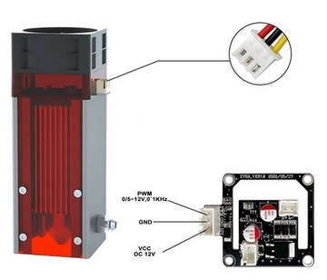 Лазерный модуль 80Вт (10-11Вт) + БЕСПЛАТНО