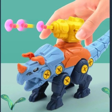 ДИНОЗАВРЫ ДЛЯ СКРУЧИВАНИЯ И РАЗБОРКИ Набор из 3-х ФИГУРОК с ПУСКАМИ СТРЕЛ