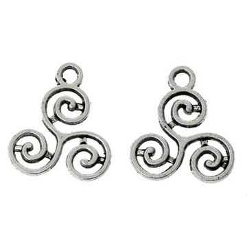 30 sztuk Celtic Triskelion Choker wisiorki, Diy rę