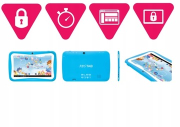 TABLET DLA DZIECI 7' EDUKACYJNY GRY ZABAWKI ZESTAW ANDROID 2/32 GB