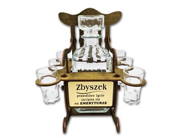 Fotej bujany na wino, wódkę, whisky, brendy + tabliczka grawerowana