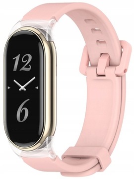 Pasek silikonowy opaska RabbitMob do Xiaomi Mi Smart Band 8/9/10 | Różowy