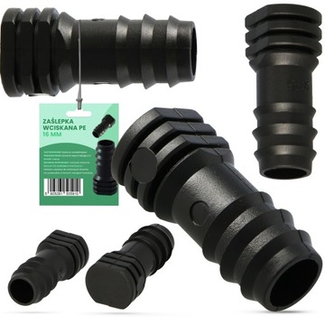 10x PE 16 ЗАГЛУШКА НАЖИМНАЯ ЗАГЛУШКА КРЫШКА ШЛАНГОВАЯ ЗАГЛУШКА КАПЕЛЬНАЯ ЛИНИЯ ТРУБА
