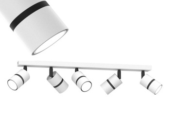 PLAFON LISTWA EYE SPOT TUBA 5xGU10 DŁ.75cm $%%