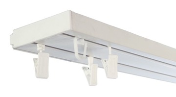 Karnisz Szyna sufitowa PCV PREMIUM dwutorowa 5,9m