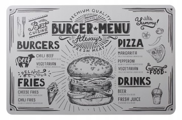 PODKŁADKA MATA NA STÓŁ 43x28 BURGER CUISINE