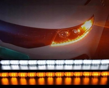 Светодиодные ленты ДХО плавные динамические указатели поворота 2 шт.
