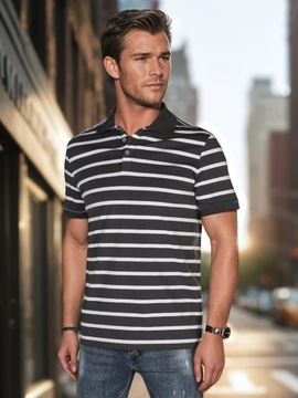 Мужская мала с графитом полосатой PX0639 - L