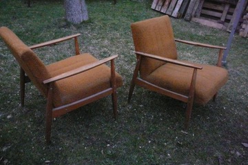 Кресло Кресла из Польской Народной Республики, такие как Херовский Лисек Хома Кендзиорек Халас Патычак