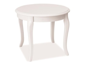 STOLIK KAWOWY STYLIZOWANY BIAŁY 60x60/ 50