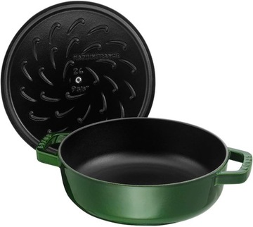 Staub Chistera 40511-478-0 Сковорода чугунная, диаметр 28 см, цвет базилик