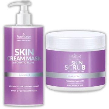 FARMONA SKIN CREAM MASK 500 ML + SKIN SCRUB PEELING DO CIAŁA I STÓP 500 ML