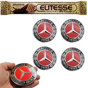 DEKIELEK Dekielki Kapsle ALUFELG felg MERCEDES 75mm 7,5cm 4 sztuki MP243