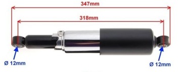 Амортизатор задний 347мм WSK 125 175