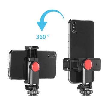 Andoer Rotatable Phone Holder Clamp Clip Mount