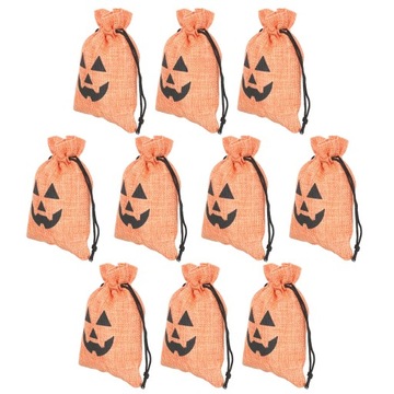 ДЕКОРАТИВНЫЕ СУМКИ ДЛЯ ХЭЛЛОУИНА, ТЫКВЕННЫЙ ДЖУТ, ПОДАРОК ​​ЗАКУСКИ