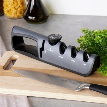 ЧЕТЫРЕХФАЗНАЯ кухонная точилка для ножей и ножниц, регулируемый угол наклона