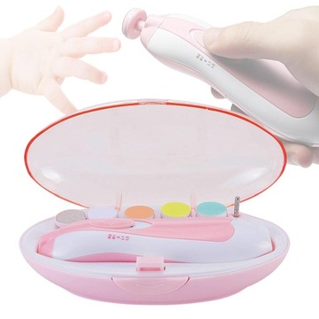 Универсальный детский триммер для ногтей с 6 шлифовальными головками Noworo.